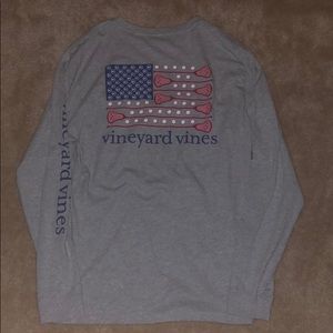 Vineyard Vines Grey Long Sleeve Lax
